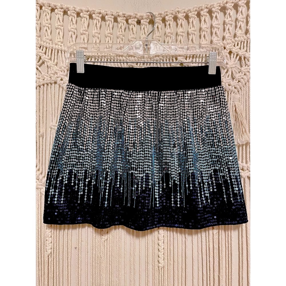 NWT Free People Cascading Sequin Mini Skirt